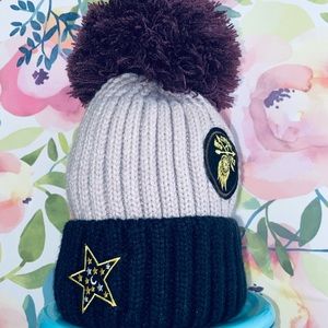Free People Pom Pom Stay Wild winter beanie